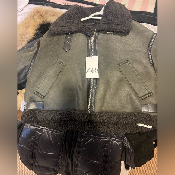 NWT Zara Aviator Jacket - Picture 4 of 6